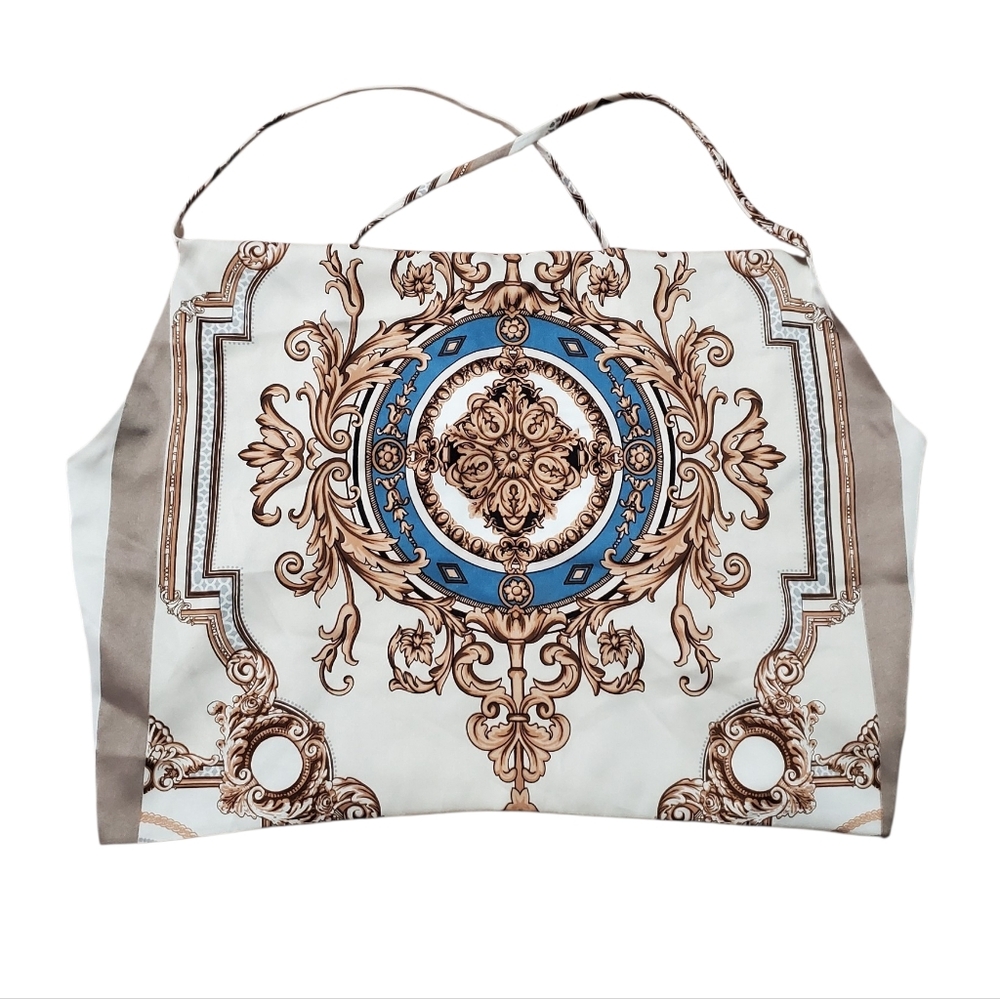NWT Rachel Zoe Baroque Style Cropped Silky Tank Top